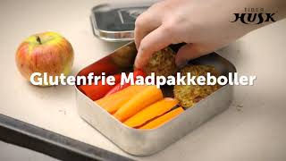 Glutenfrie madpakkeboller med FiberHUSK ® [upl. by Ahsie]