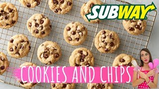 Galletas con chips al estilo SUBWAY  Tips para que queden ¡ PERFECTAS  Receta en la descripcion [upl. by Muscolo]