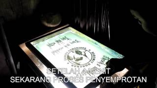 Tutorial cara membuat Afdruk ScreenFilm SABLON MANUAL sampai finishing [upl. by Jeannie]