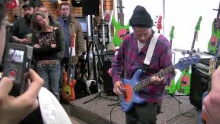 Flea playing a Fleabass at Schmitt Music [upl. by Hacim]