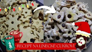 RECEPT NA LINECKÉ CUKROVÍ  Snadný a rychlý recept pouze ze 4 ingrediencí recept vánoce [upl. by Stoecker870]