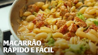 MACARRÃO COM LINGUIÇA CASEIRA E ALICHE [upl. by Athey632]