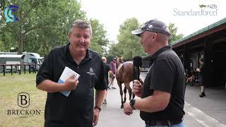 CC with Ken Breckon from Breckon Farms at the NZB Standardbred Yearling sales [upl. by Turpin]