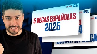 Las mejores becas españolas 2025 Omar Llerena [upl. by Eceinej74]