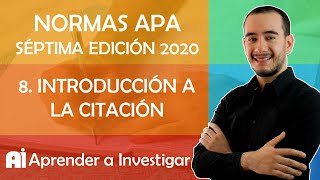 💻8 Trabajos acreditados en el texto CITAR CON NORMAS APA 2019  Aprender a investigar [upl. by Booker]