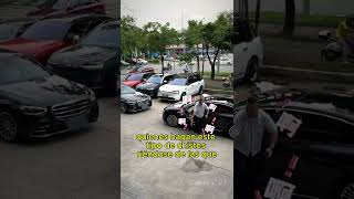 Un Mercedes y un vehículo chino se encuentran en un parking [upl. by Vine]