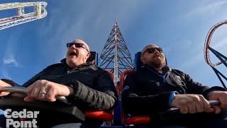 Top Thrill 2 on ride POV reverse ridercam [upl. by Berner890]