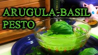 ArugulaBasil Pesto  How to Vegan Video Recipe [upl. by Auqenahs]