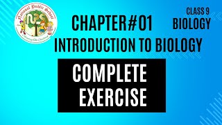 Complete Exercise of Chapter01 class 9 MCQ Biology ll Intoduction to Biology [upl. by Aicirtal964]