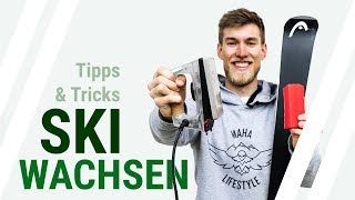 SKI WACHSEN Tutorial  Wie kannst du deine Ski selbst wachsen Tipps und Tricks  22 [upl. by Yreffoeg274]