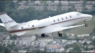 Cessna 560XL CSDXH takeoff in Berne with ATC HD [upl. by Schecter]