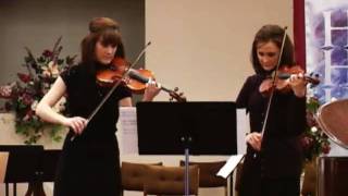 Violin Duet  Spanish Dance by Dmitri Shostakovich [upl. by Rehtnug847]