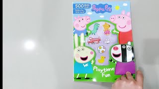 Peppa Pig Playtime Fun 500 big stickers book buku bbw peppa pig stiker [upl. by Schaumberger]