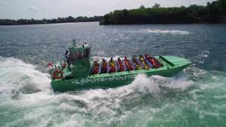 SauteMoutons Jet Boating Montréal  Drone Footage Part 1 [upl. by Ibob]