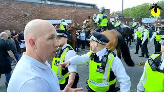 Police vs Fans after match Crystal Palace  West Ham 290423 [upl. by Mcmurry353]