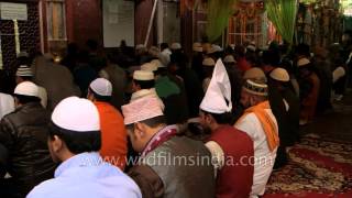 Muslims perform Namaz at Nizamuddin Dargah  Milad unNabi celebrations Delhi [upl. by Dede916]