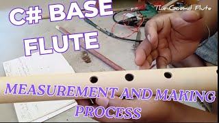 C Base Flute making measurement process thegovindflute [upl. by Lenahtan]