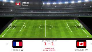 France vs Canada Olympic Games Women Football Match Highlights PLLS 466 [upl. by Llemert]