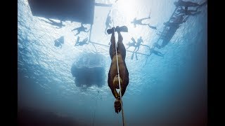 VB2018 Alexey Molchanovs World Record Dive to 130m [upl. by Grussing149]