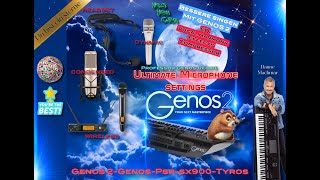 GENOS 2 YAMAHA ARRANGER KEYBOARD DANNNE MACHMAR PROFESSOR GENOS MICROPHONE SETTINGS BETTER SINGING [upl. by Swiercz967]