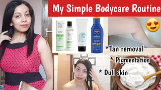 My Simple Bodycare Routine for Tan Removal Body Exfoliator for Pigmentation [upl. by Tarttan]