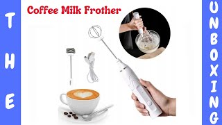 USB Speed Adjustable Milk Frother  Milk Frother Review  Coffee Foam Maker  Rechargeable Frother [upl. by Ramma]