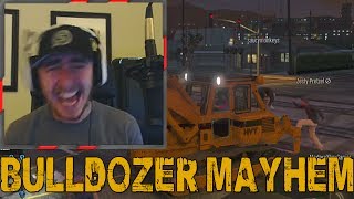 BULLDOZER MAYHEM GTA V Online Stream Highlight [upl. by Cirnek]