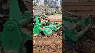 tractor furrowing korea farming asmr [upl. by Drugge]