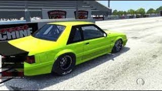 DRAG FOX BODY MUSTANG 50 COYOTE SWAP TURBO CRUISE AND RACE ASSETTO CORSA ASMR [upl. by Choong]