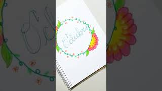 Portada Octubre Bullet Journal o Agenda Cuadernos [upl. by Haddad219]