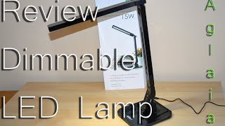 Dimmable LED Lamp  Review Aglaia AUKEY LTT1 [upl. by Elgna]