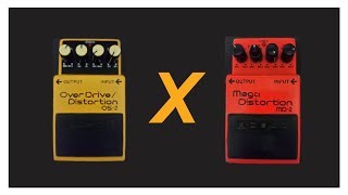 Mega distortion vs overdrive distortion boss [upl. by Trinidad699]