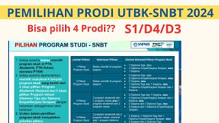 UTBK 2024 bisa pilih 4 prodi [upl. by Yelhsa]