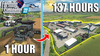 I SPENT 137 HOURS Becoming a 💵 MILLIONAIRE in FS22 10 MILLION CHALLENGE  Farming Simulator 22 [upl. by Nomead805]