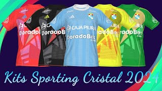 Kits Sporting Cristal temporada 2024 consin parche Liga 1 Te Apuesto para eFootball PES [upl. by Soisatsana945]