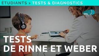 Les tests de Rinne et de Weber acoumétrie  Formation Étudiant [upl. by Lainad769]