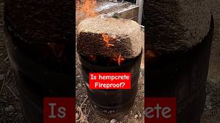 How fire resistant is Hempcrete construction hempcrete shorts architecture [upl. by Odnomar]