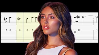 Madison Beer  Follow The White Rabbit Guitar Tutorial Tabs With Sheets [upl. by Neeron]