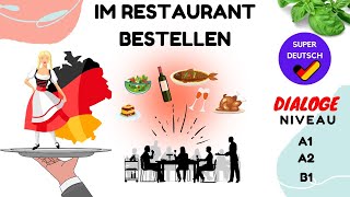 Im Restaurant bestellen  Dialoge A1 A2 B1 Deutsch lernen [upl. by Asirahc]