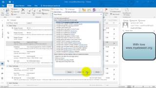 Create Rules in Outlook 2016 [upl. by Rosabelle844]