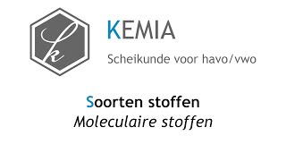 Soorten stoffen Moleculaire stoffen [upl. by Aon]