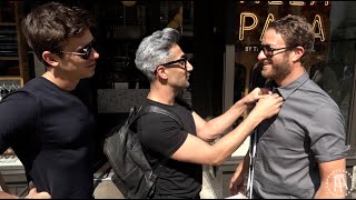 Barstool Pizza Review  Pizza Alla Pala with Special Guests Tan and Antoni From Queer Eye [upl. by Navi]