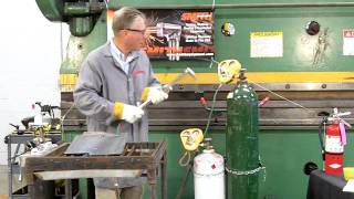 Propane amp Oxygen Torch Cutting Instructional Video [upl. by Eilama]