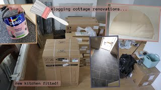 Weekly Vlog 16  a new kitchen and cottage renovations continue [upl. by Maitilde]