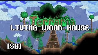 SPEEDBUILD Terraria  Living Wood House Dryad House [upl. by Mcnully]