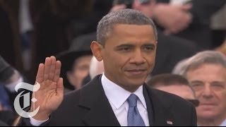 Obama Inauguration 2013  Barack Obamas Oath of Office  The New York Times [upl. by Fahy]