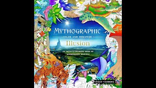 Flip Through Mythographic  Illusion Coloring Book [upl. by Dihahs400]