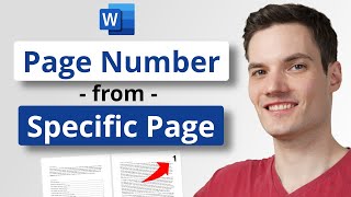 Microsoft Word Tutorial How to number pages differently in Ms Word roman numerals amp numbers [upl. by Danas]