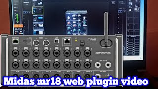 Digital Mixer  Waves Plugins MIDAS MR18 Mixer  Live Mixers [upl. by Annodas]