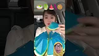 MAKAN JELLY SESUAI EMOJI‼️ food mukbang cooking cake dubber [upl. by Fiske]